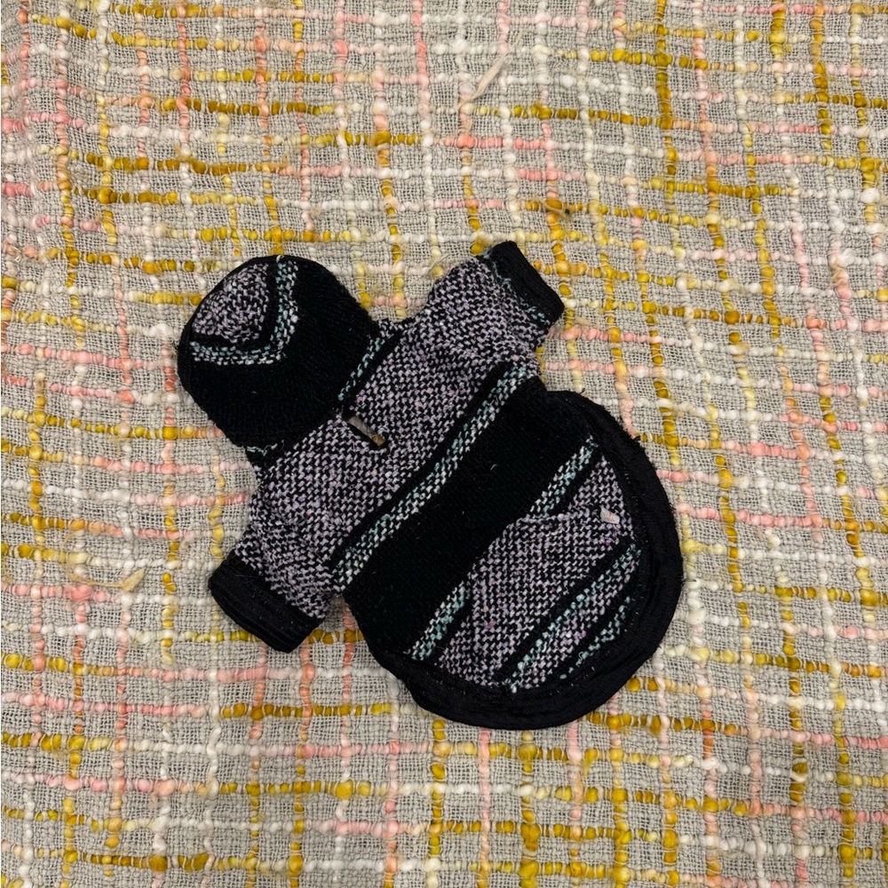 Stylish Black and Gray Dog Sweater